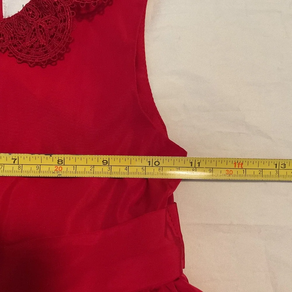 Jason Wu Neiman Marcus x Target Girls Dress 3T Red Holiday Party Lace Collar Bow
